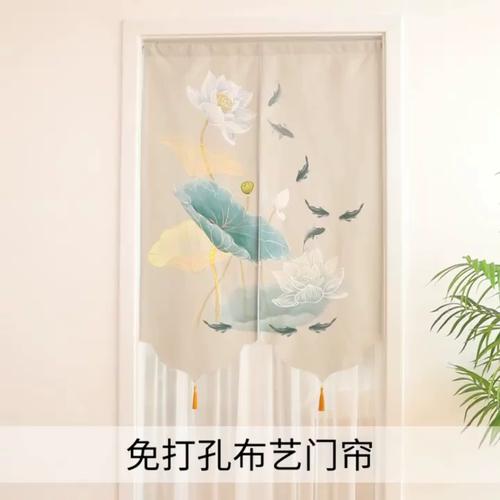 布门帘图片在室内软隔断中的视觉引导作用解析 